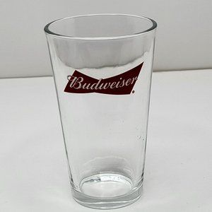 Budweiser Pint Glass -‎ Beer Tumbler - 6" Tall